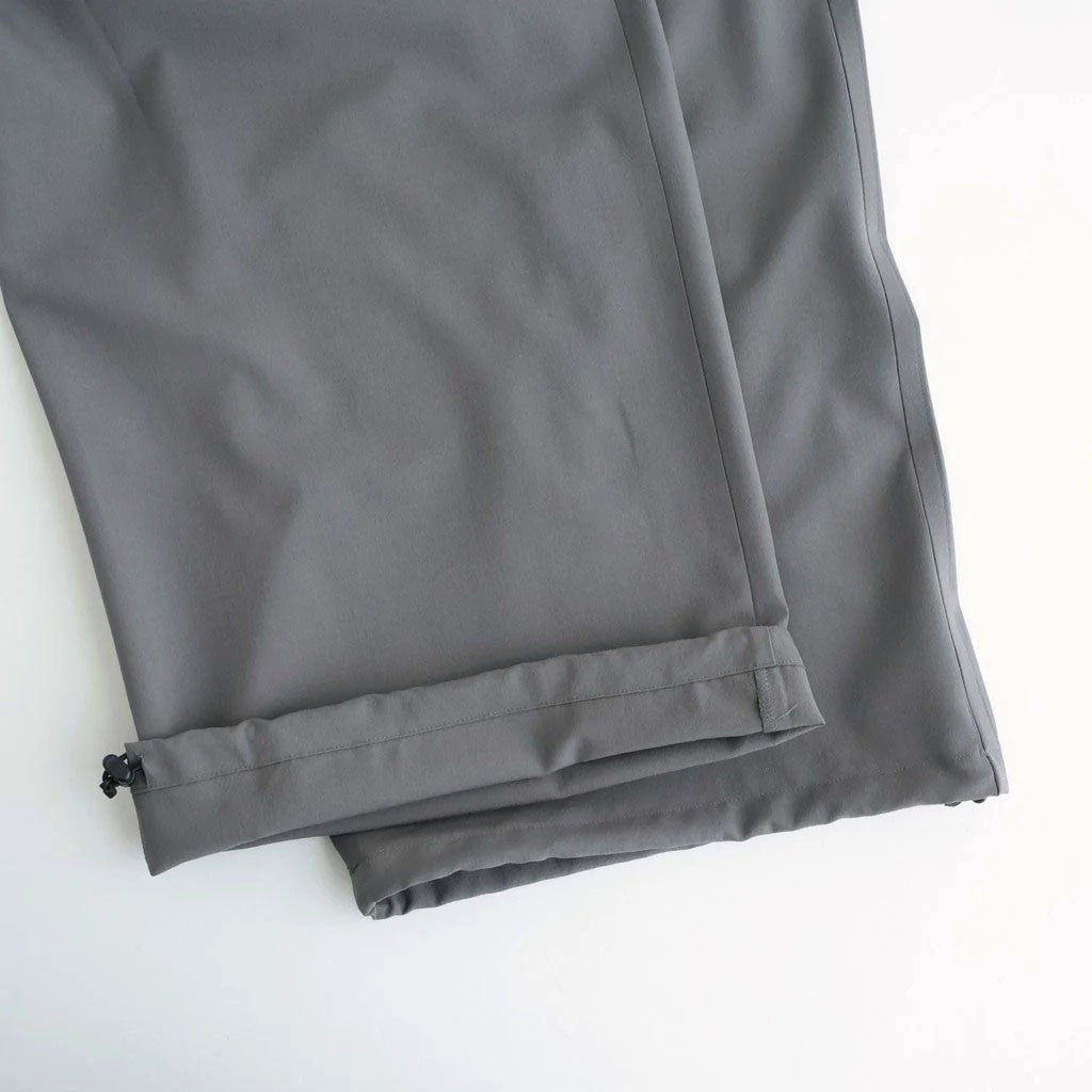 Wool Washer Tropical 2pleated Easy Trousers #GRAY [YK26SS01173P]