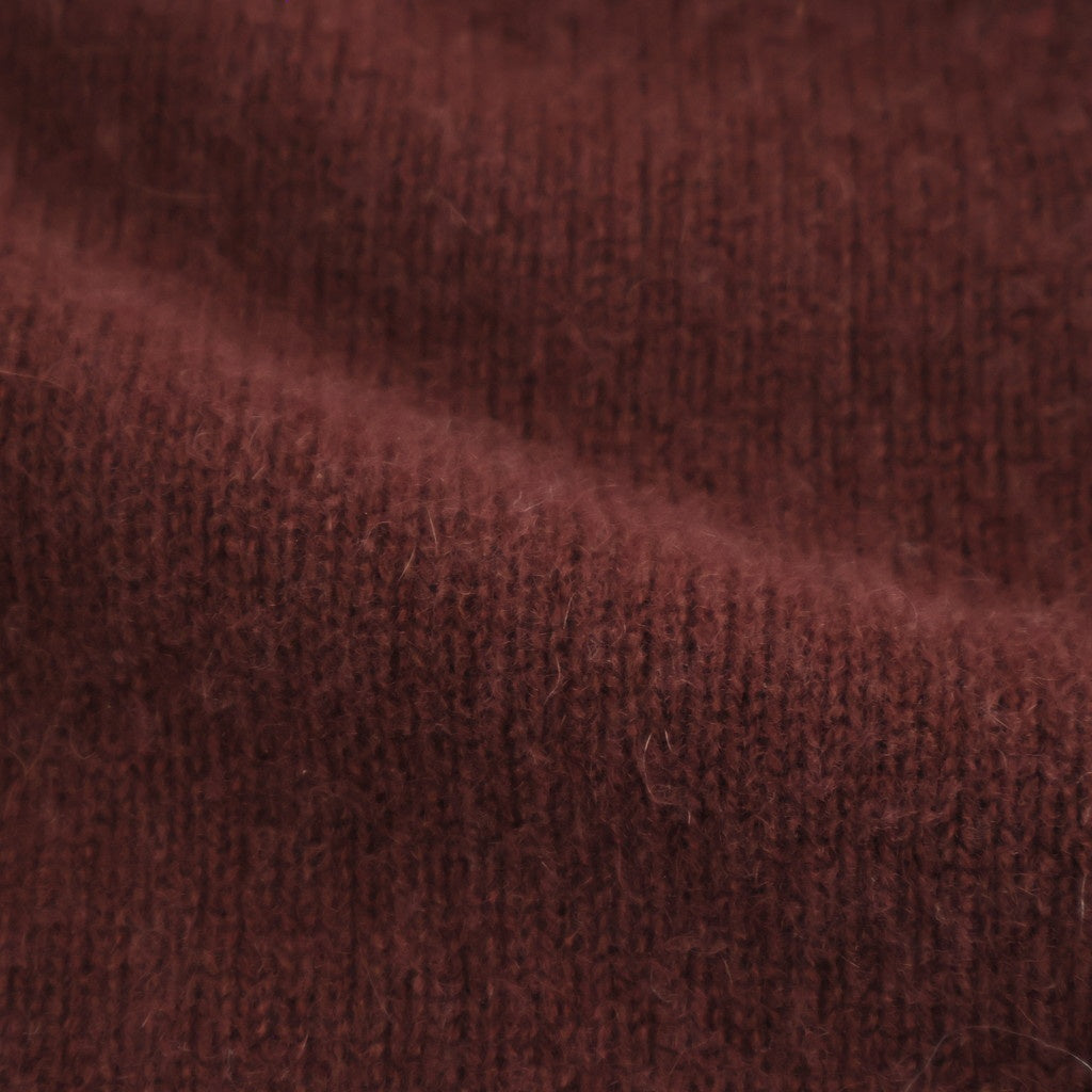 Cashmere V Neck #BORDEAUX BROWN [I25AW-IBC63]