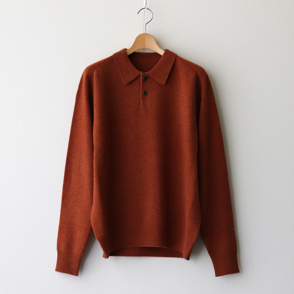 MG Knit Polo #Brick [2403-012]