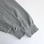 OVERSIZED RECONSTRUCTION SWEAT LS #GREY [ST.839]