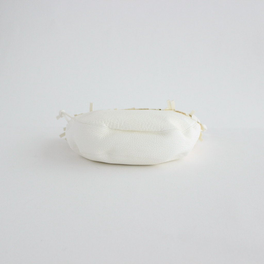 FRINGE SHOULDER POUCH：S #WHITE [DA67]