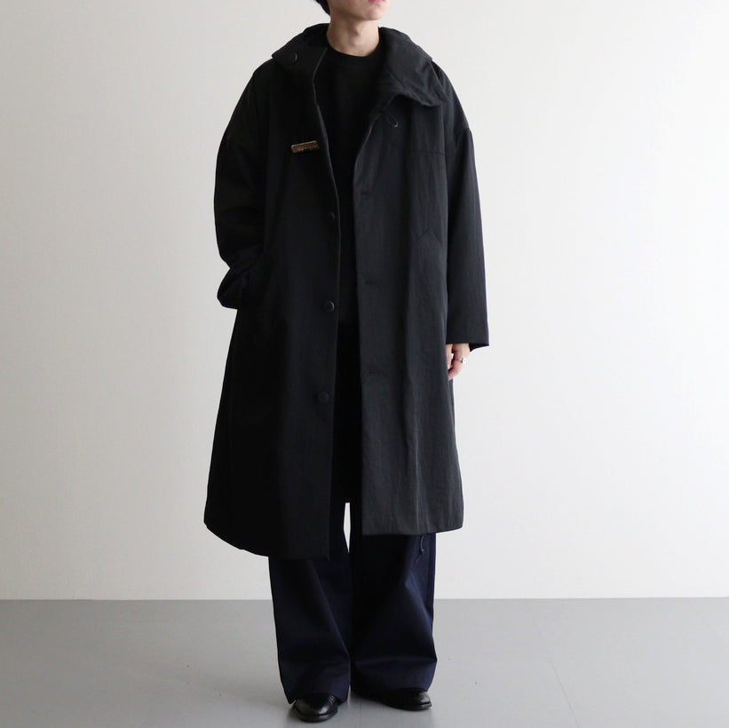 ヴィンテージNYパデッドダッフルロングCT #BLACK [D224-C445]