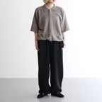 Hemp Knit Pants #Black [2501-019]