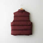 SUPER LIGHT NYLON RIPSTOP DOWN VEST #BURGUNDY [A25AV02NL]