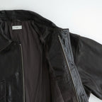 Leather Flight Jacket #Dark Brown [YK26FW01304B]