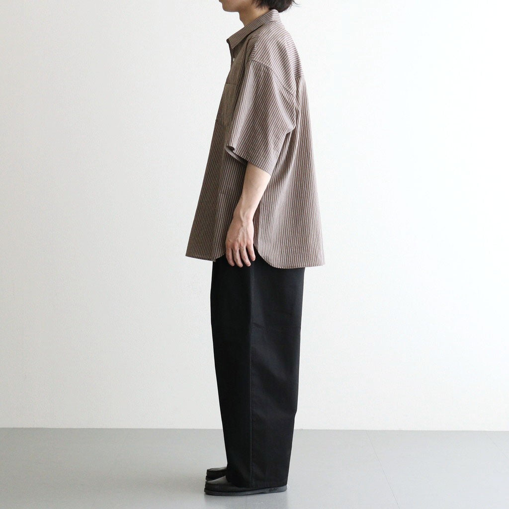 HRAFTeX S/S STRIPE SHIRT #BROWN STRIPE [FSC262-50008]