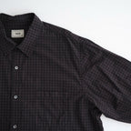 Bold Garment Gingham Check Shirt #CHARCOAL BROWN [AOFFSH003]