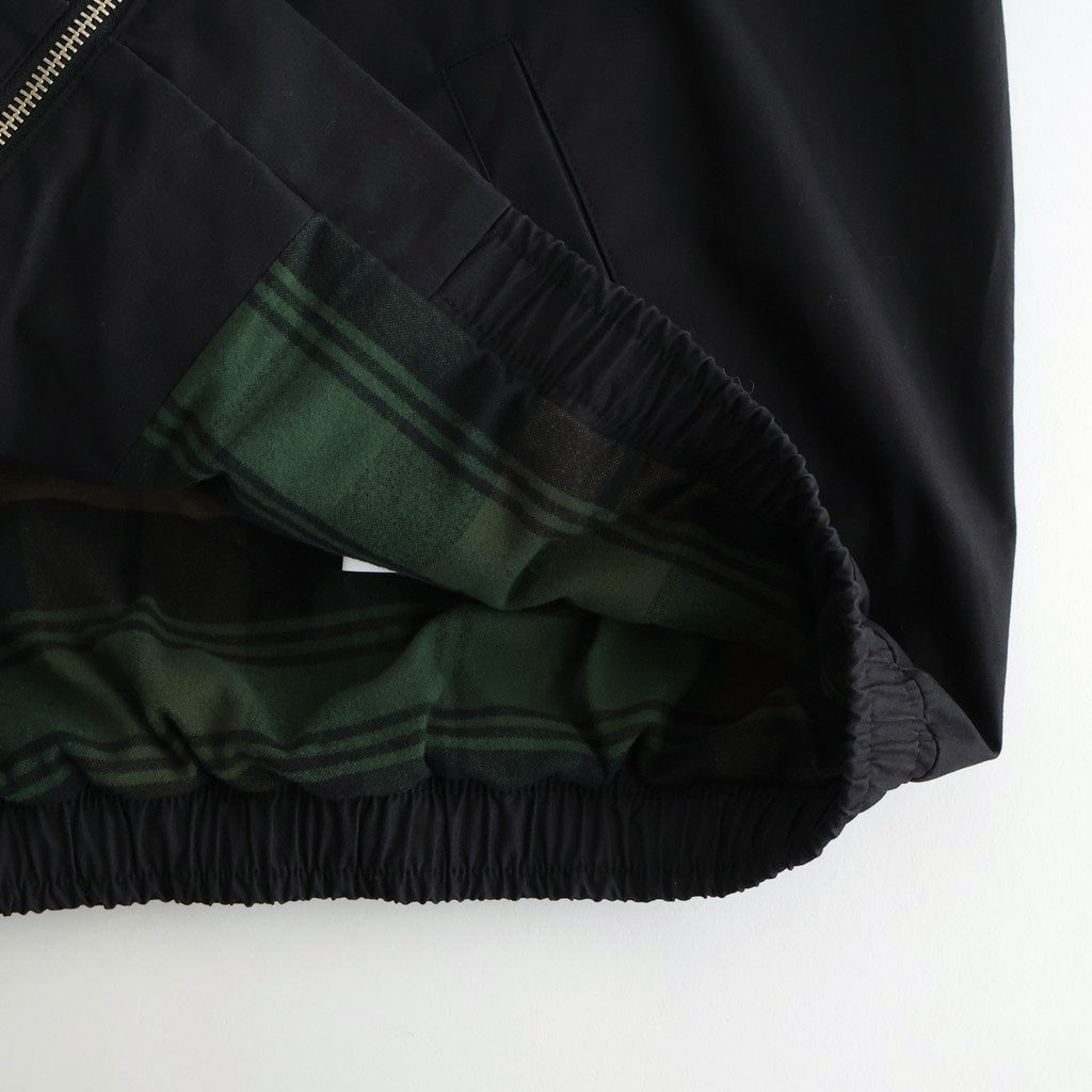 POWDER COTTON SWING TOP BLOUSON #BLACK [FSC254-30061]