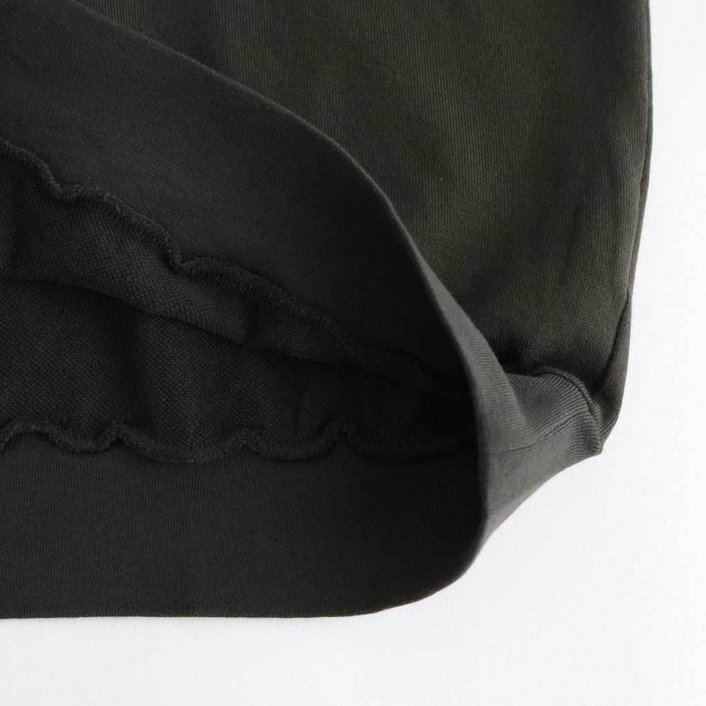 SUPER HIGH GAUGE SWEAT HALF ZIP P/O #DARK BROWN [A25AP03CU]