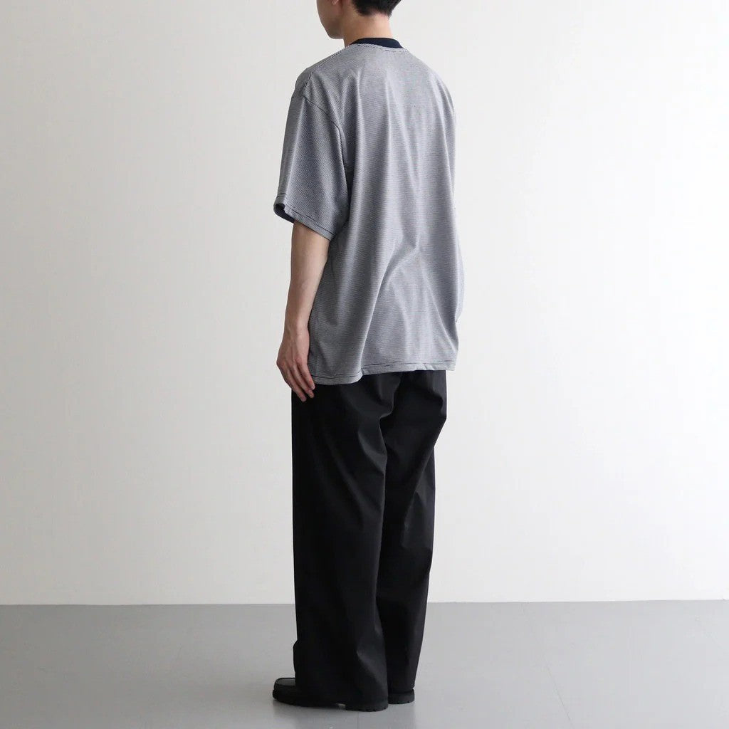 MICRO BORDER S/S TEE #WHITE×NAVY [FSC261-70167]