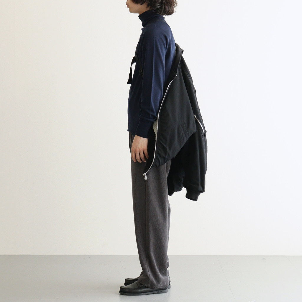 Fulled Wool Twill Flight Jacket #BLACK [GU263-30411]