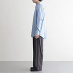 Brushed Cotton Gabardine Wide Straight Pants #CHARCOAL [GM261-40395]