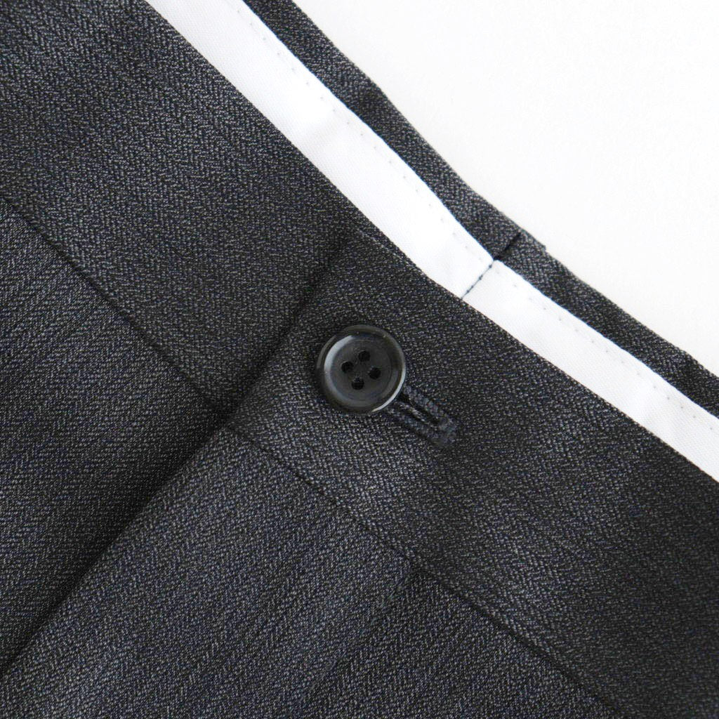 Melange Herringbone Pleated Wide Shorts #GRAY [GM261-40333]