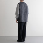 FLANNEL CHECK REVERSIBLE VEST #DARK NAVY [FSC253-30128]