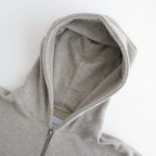 COTTON CASHMERE SWEAT ZIP HOODY #GREY [ST.1469]