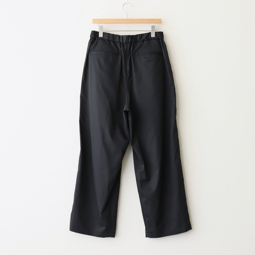 Silicon Poplin Two Tuck Easy Pants #BLACK [GM251-40148]