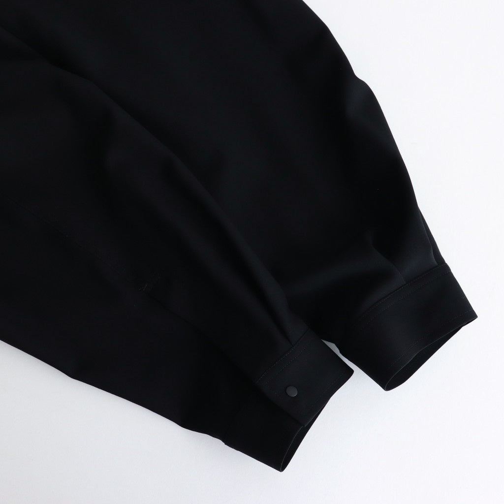 Tropical Wool Shirt Jacket #BLACK [GM251-50243]