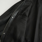 Cow Leather Raglan Blouson #BLACK [GU263-30320]