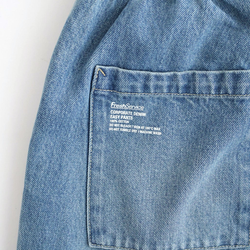 CORPORATE DENIM EASY PANTS #LIGHT WASH [FSC263-40154FB]