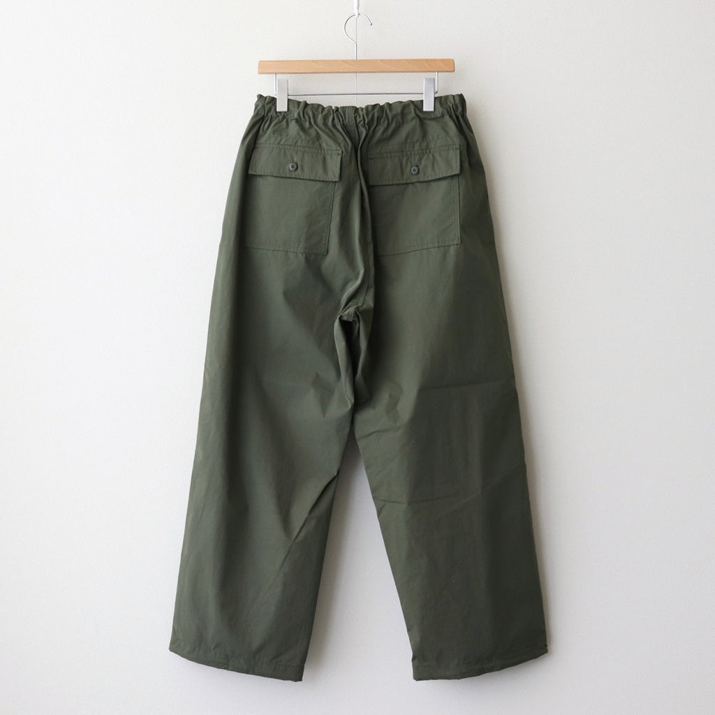 綿エステルウェザー オーバーパンツ #KHAKI [HO-P021-051]