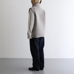 WOOL FLEECE VEST #natural l.gray [14452]