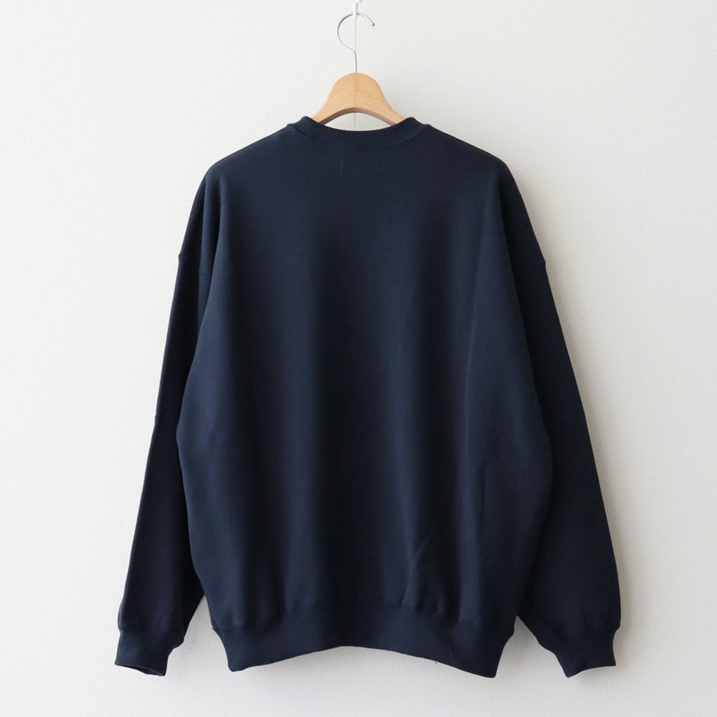 AZUMA Terry Crew Neck Sweat #NAVY [GU253-70240B]