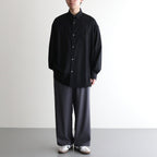 Extra Fine Wool Easy Wide Pants #GRAY [GM251-40093B]