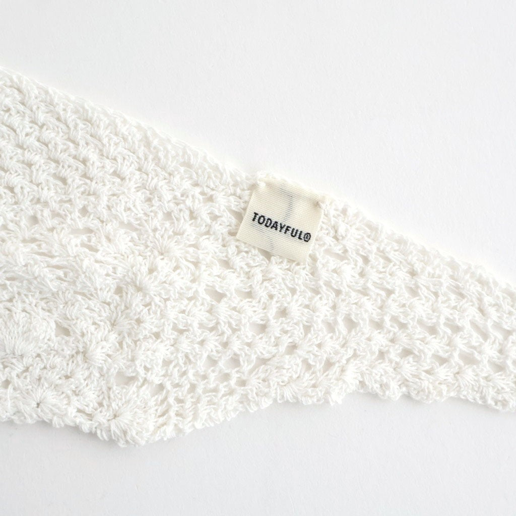 Crochet Lace Scarf #ECRU [12611014]