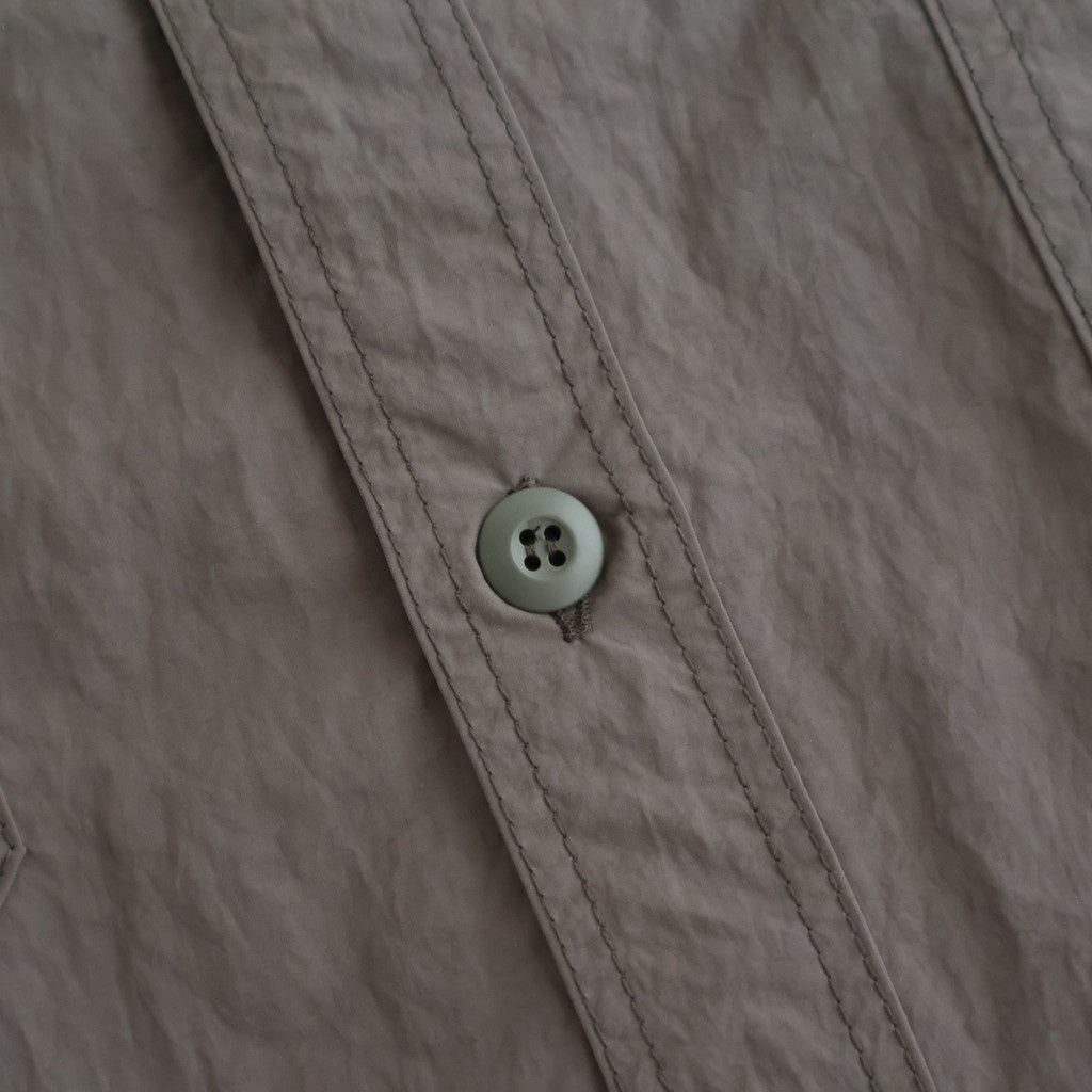 ナイロンタッサー S/S シャツ #KHAKI [HQ-B021-051]