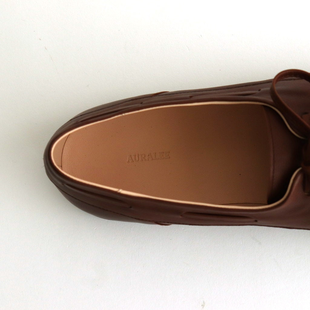 SOFT LEATHER DECK SHOES #BROWN [A25SS03QD-M] – ciacura