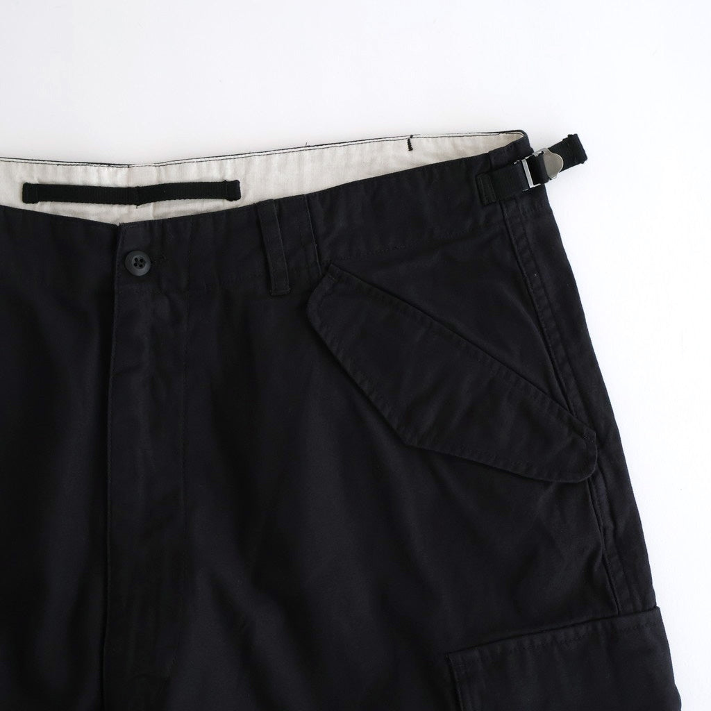 BACK SATEEN FIELD PANTS #BLACK [FSC253-40145]