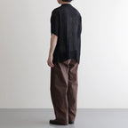 Rib Knit Sheer Shirt #BLACK [YK26SS01250S]