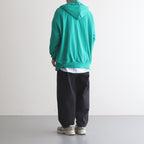 FCDPTD｜製品染＆ポリエステル裏毛 前開きパーカー #THE GREEN [GE_FR0304TD]