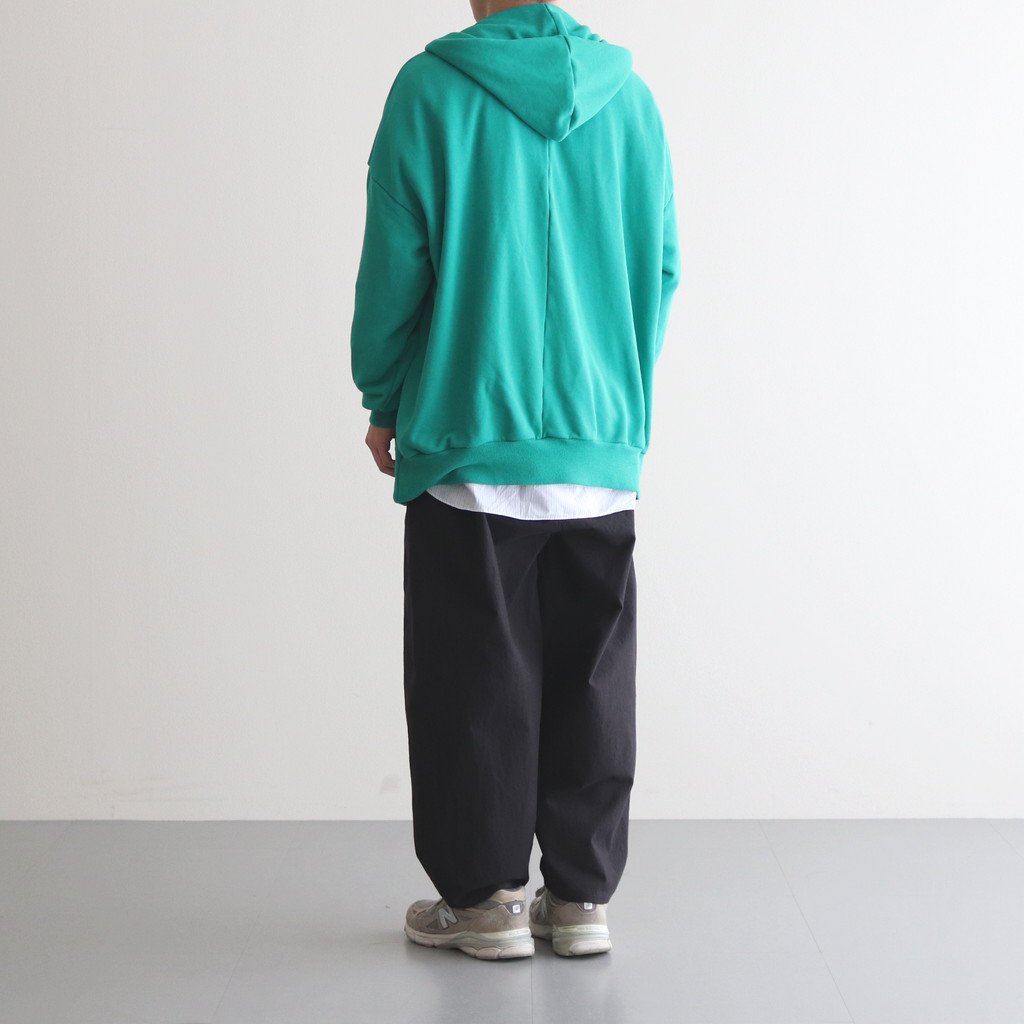 FCDPTD｜製品染＆ポリエステル裏毛 前開きパーカー #THE GREEN [GE_FR0304TD]