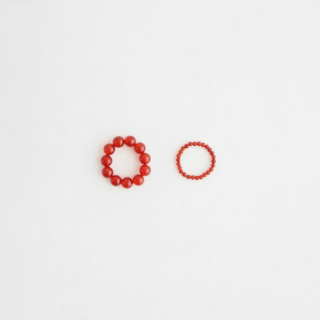 2set Orb Stone Ring #RED [12610908]