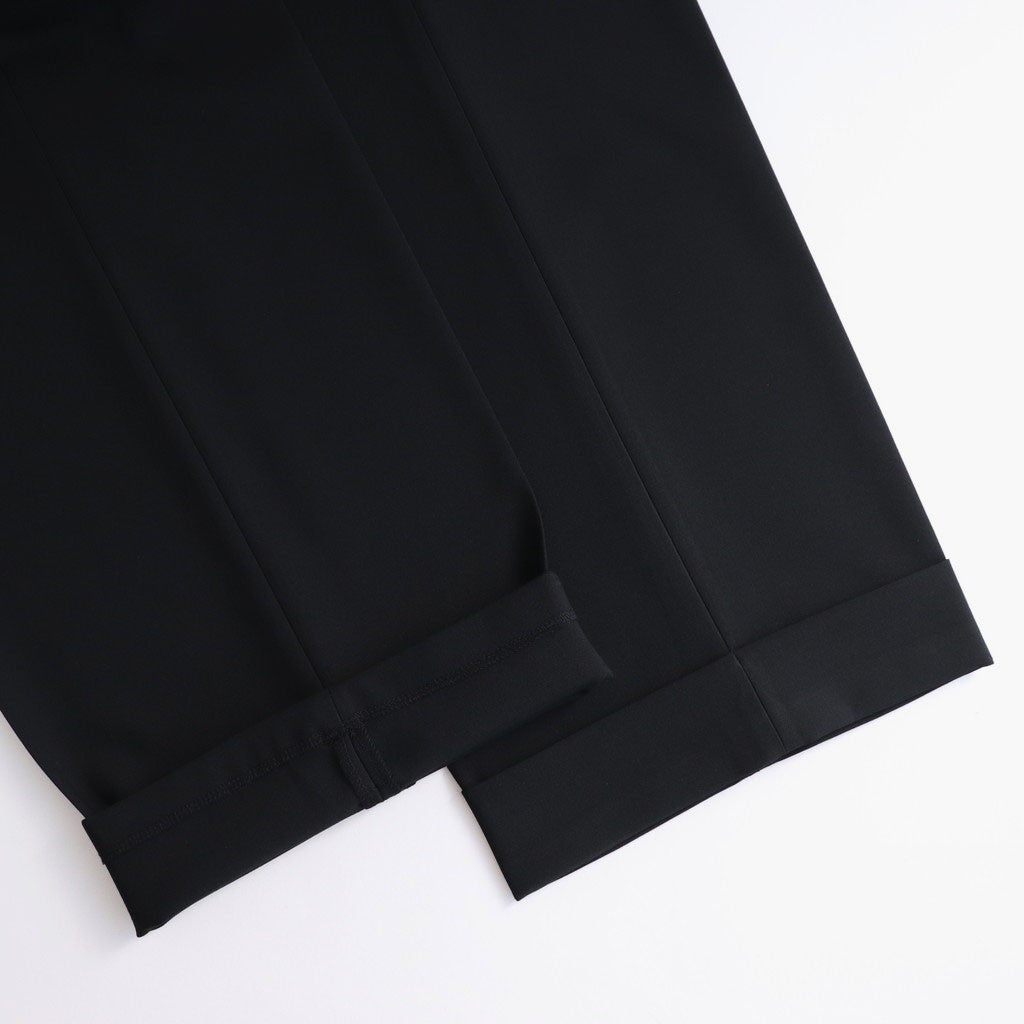 Flow Wide Turn-up Pants #Black [AOEFPT012]