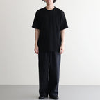 LUSTER PLAITING TEE #BLACK [A00P02GT]