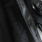 合皮MIXジップブルゾン #BLACK [HP-J011-051]