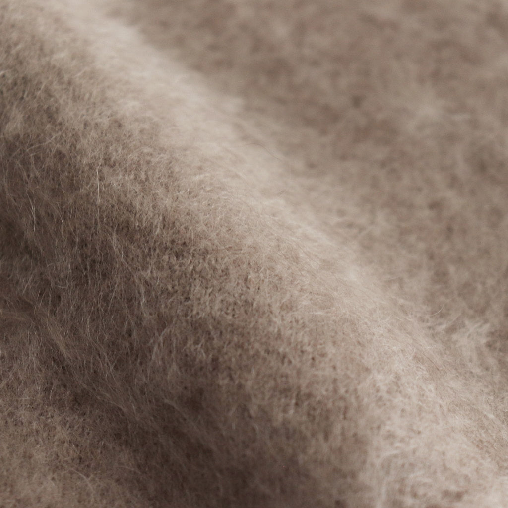 ROYAL CASHMERE FUR CREWNECK CARDIGAN #TOP BEIGE [KRAGCW0902]