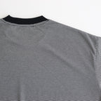 MICRO BORDER L/S TEE #WHITE × BLACK [FSC251-70114]