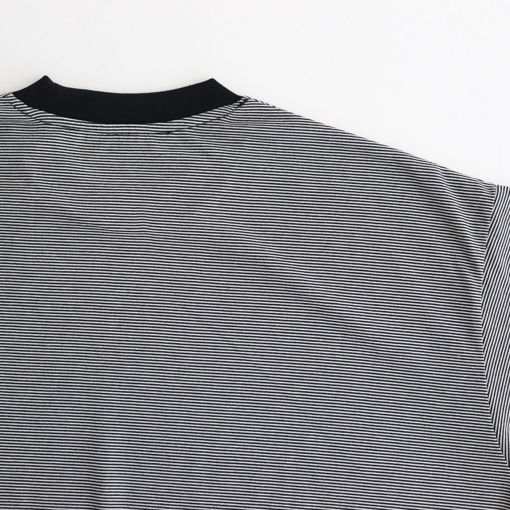 MICRO BORDER L/S TEE #WHITE × BLACK [FSC251-70114]