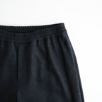 Wool Smooth Flannel Easy Wide Pants #BLACK [GU263-40523B]