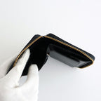 二つ折りZIP財布 - HUGE LOGO #Black [8Z-T021-051]