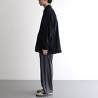 Seersucker Pullover Shirt #BLACK [GU251-50063]