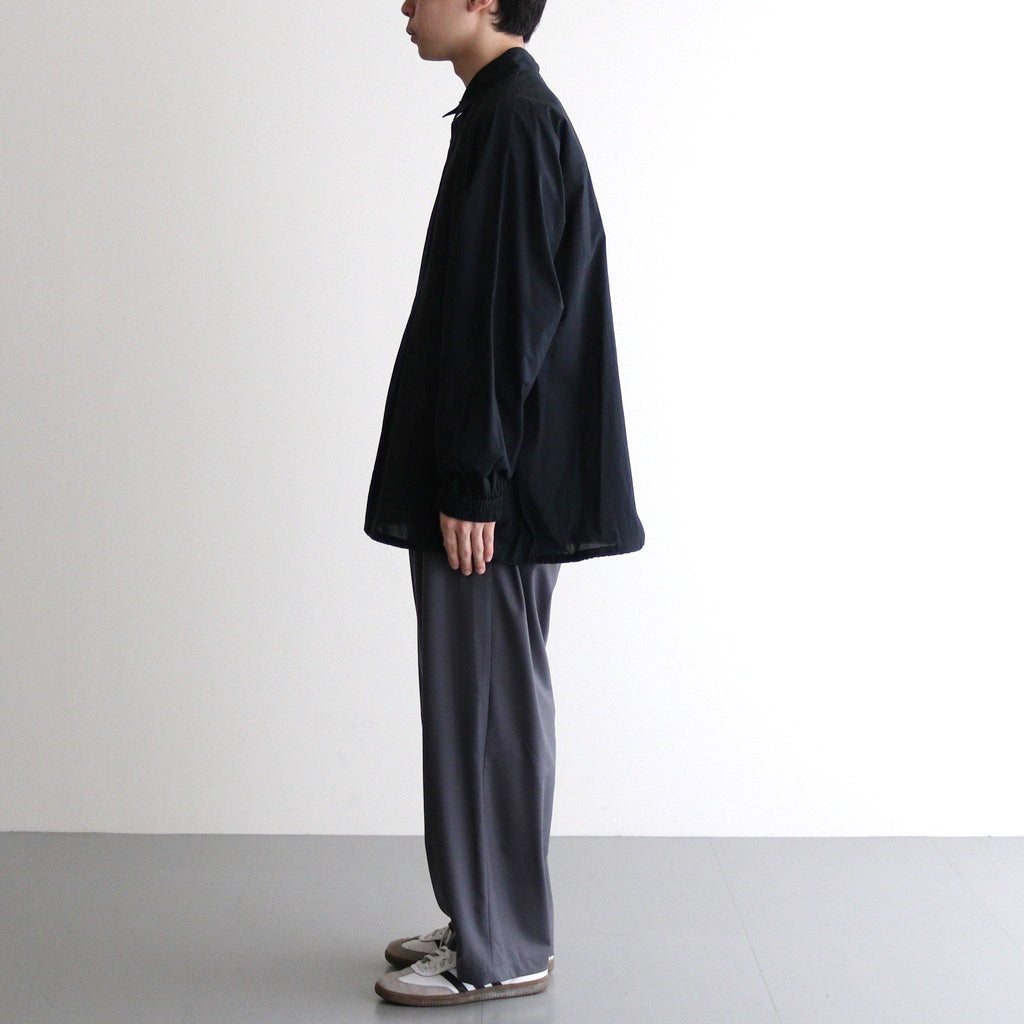Seersucker Pullover Shirt #BLACK [GU251-50063]
