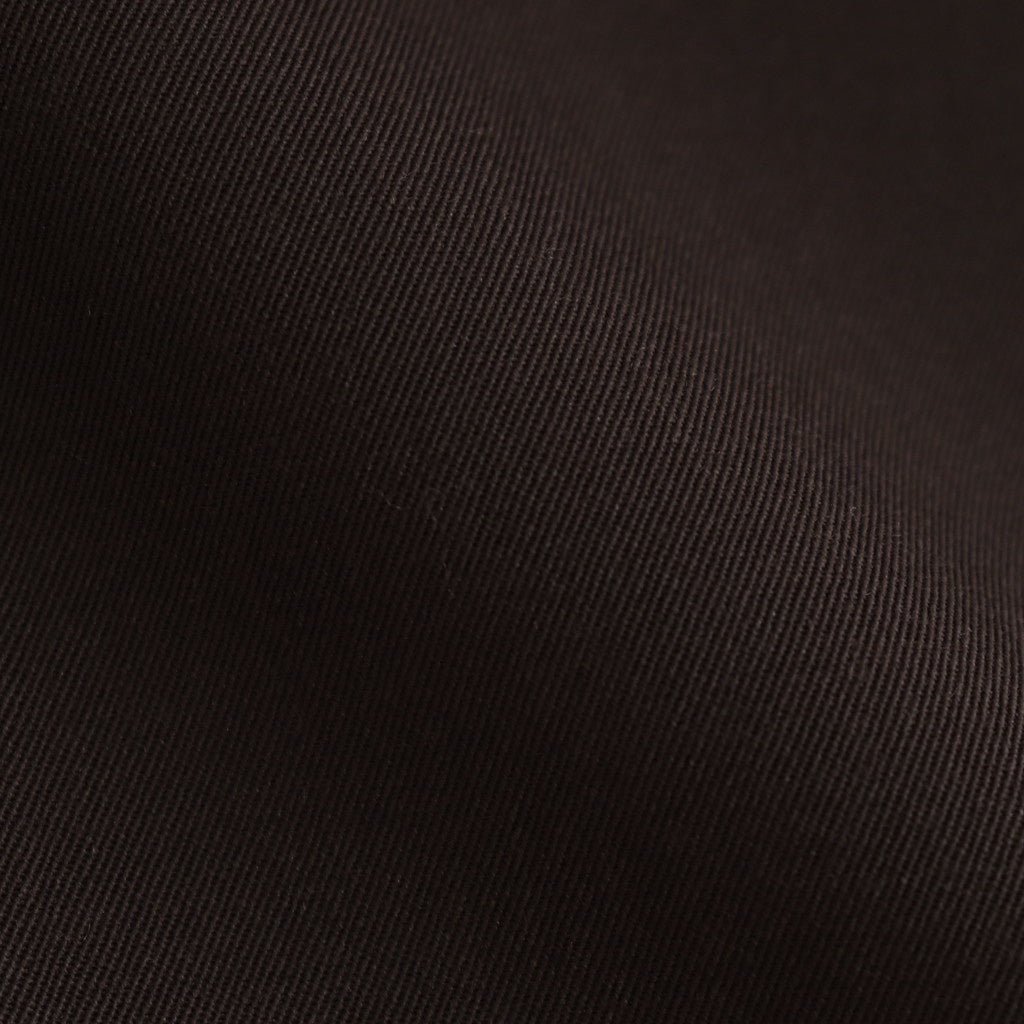 LIGHT WOOL MAX GABARDINE TWO-TUCK SLACKS #DARK BROWN [A25SP03MG]