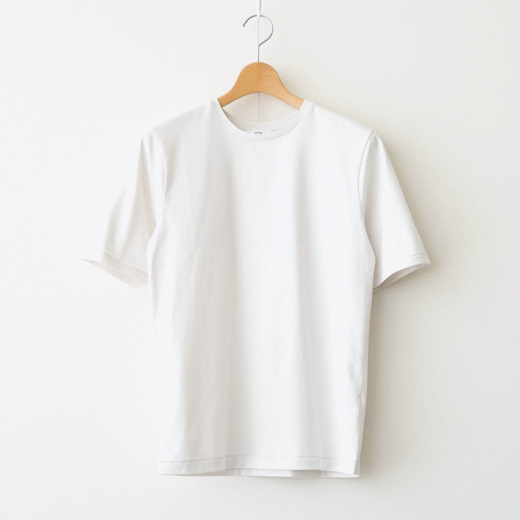 SUVIN 60/2 PERFECT SHORT-SLEEVE T-SHIRT #WARM WHITE [KKAGLM0013]