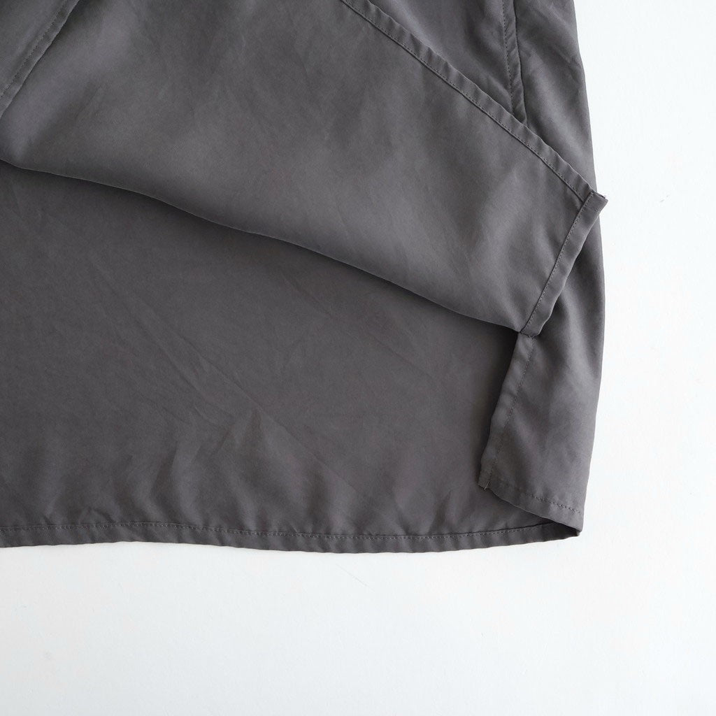 CUPRO OPEN COLLAR SHIRT #GRAY [YK26SS01287SH]