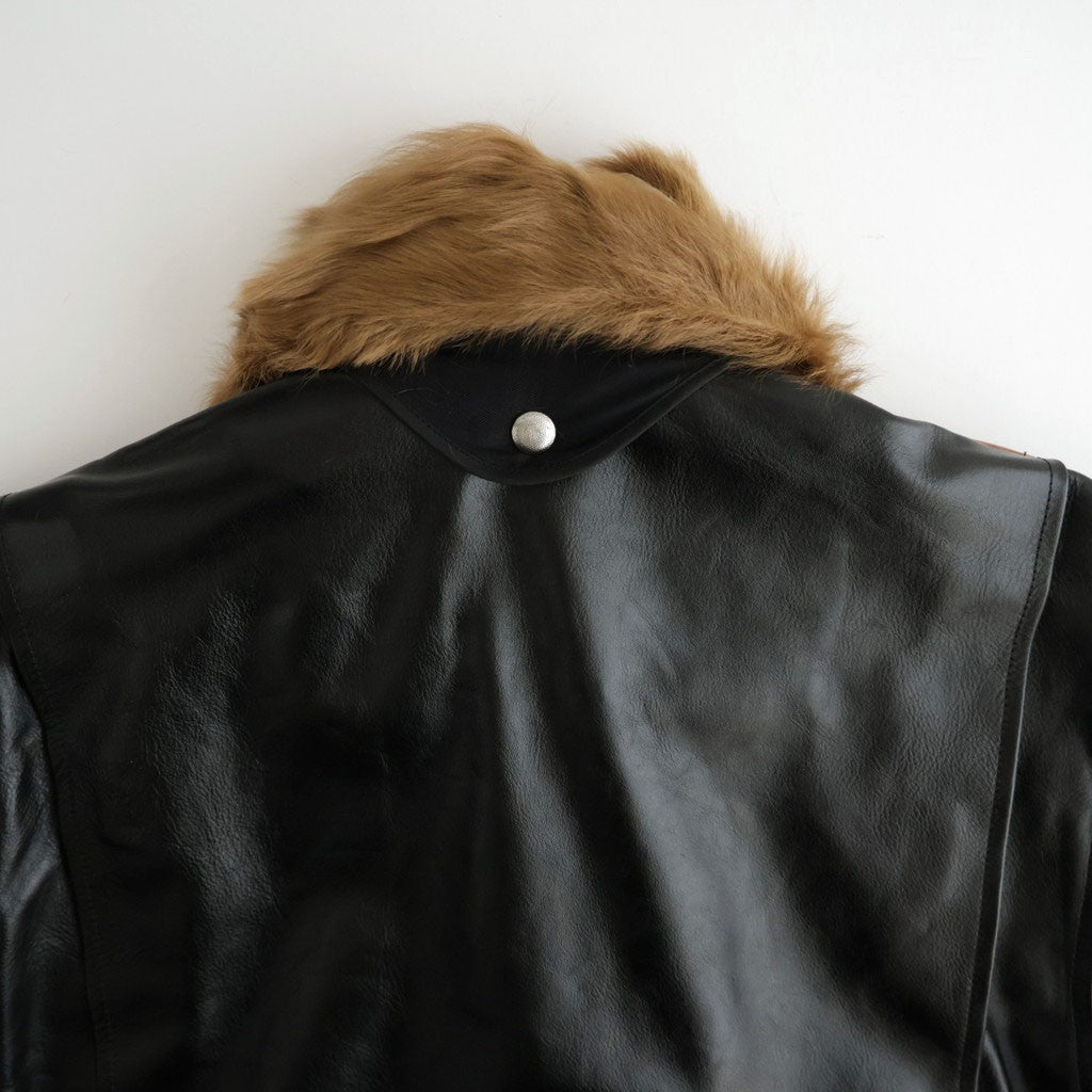 SHRINK LEATHER G-1 JACKET #BLACK SHRINK [26330705]