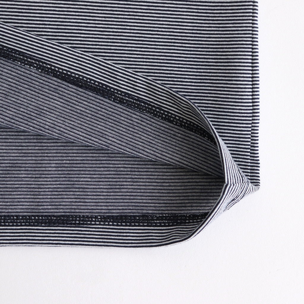 MICRO BORDER S/S TEE #WHITE×NAVY [FSC251-70115]